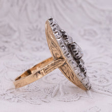 Georgian Rose-Cut Diamond Navette Ring