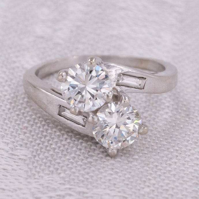 'Moi et Toi' Brilliant Diamond Ring c1950