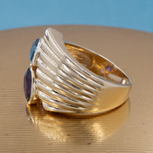 Multi-Gem Cocktail Ring c1980