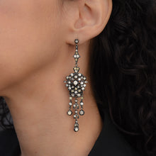 Victorian 'Giardinetti' Long Drop Earrings