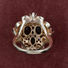 Victorian Revival Garnet Cocktail Ring