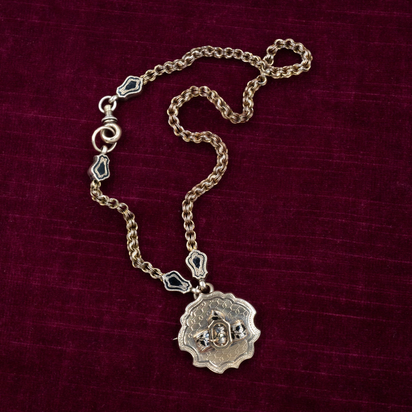 Georgian Watch Chain with Pin-Pendant