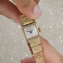 Mid-Century Covered Watch with Diamonds and Florentine Finish