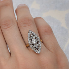 Georgian Rose-Cut Diamond Navette Ring