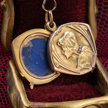Art Nouveau Locket Pendant c1890