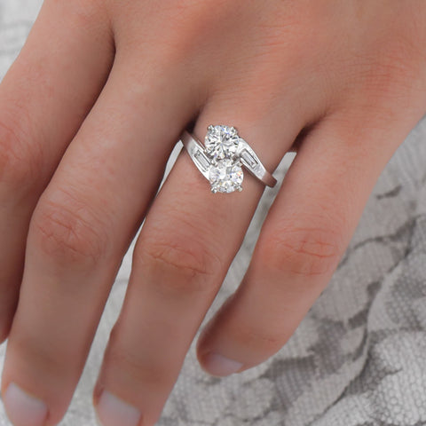 'Moi et Toi' Brilliant Diamond Ring c1950