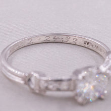 1932 .77 Carat Platinum & Diamond Ring