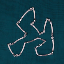 Platinum & Diamond Station Necklace