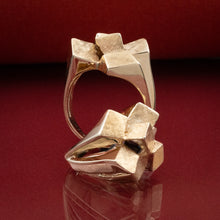 Brutalist Geometric Ring C. 1970s