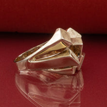 Brutalist Geometric Ring C. 1970s