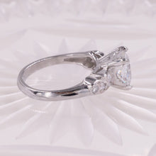 Mid-Century Colorless Cushion-Cut Diamond Ring