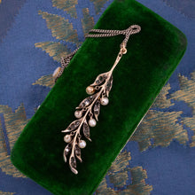 Antique Rose Cut Diamond & Natural Pearl Pendant