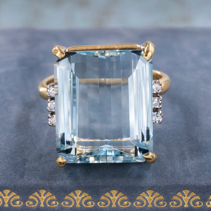 H. Stern Aquamarine & Diamond Ring