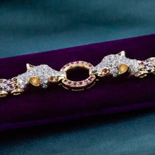 Panther Bracelet with Rubies and Diamonds c1980