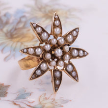 Antique Pearl Starburst Ring