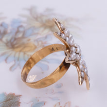Antique Pearl Starburst Ring