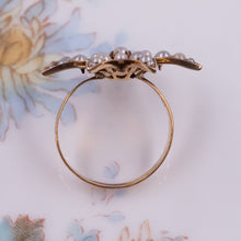 Antique Pearl Starburst Ring
