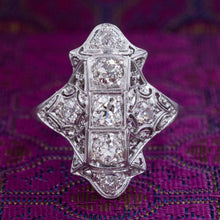 Art Deco Diamond Dinner Ring