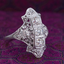 Art Deco Diamond Dinner Ring