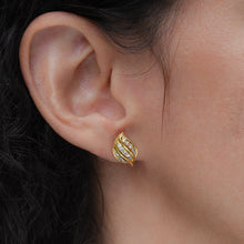 Italian Diamond Leaf Earrings