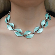 David Andersen Sterling and Enamel Choker