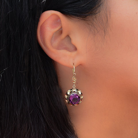 Victorian Amethyst Earrings