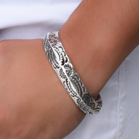 Jack Adakie Native American Silver Cuff