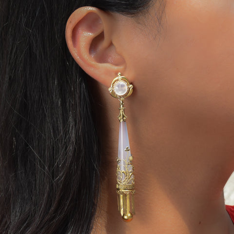 Georgian Chalcedony Earrings