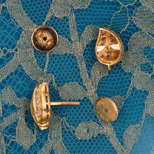 Italian Diamond Leaf Earrings