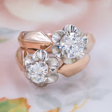 Colorless .58ct Diamond Buttercup Solitaire c1930
