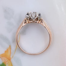 Soviet 1.10ct Diamond Buttercup Ring c1930