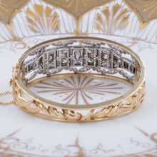 Edwardian Style Diamond Hinged Bangle