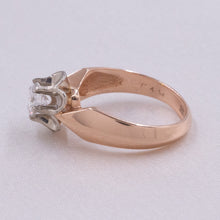 Colorless .58ct Diamond Buttercup Solitaire c1930