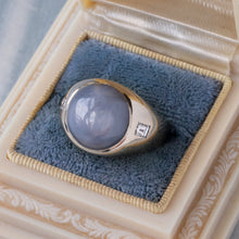 Blue Star Sapphire Gents Ring c1950