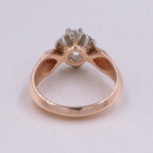 Colorless .58ct Diamond Buttercup Solitaire c1930