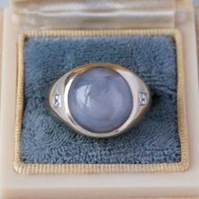 Blue Star Sapphire Gents Ring c1950