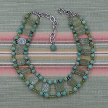 Turquoise & Prehnite Stephen Dweck Choker