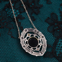 French Belle Époque Onyx & Diamond Necklace