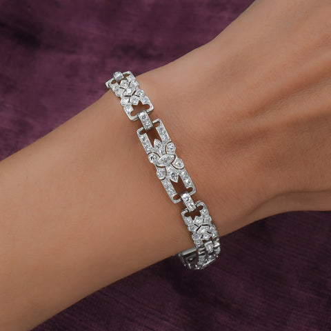 Art Deco 3.50 Carat Diamond Bracelet