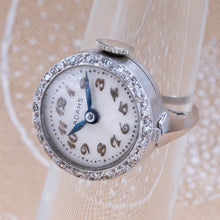 Diamond Bezeled Watch Ring c1950