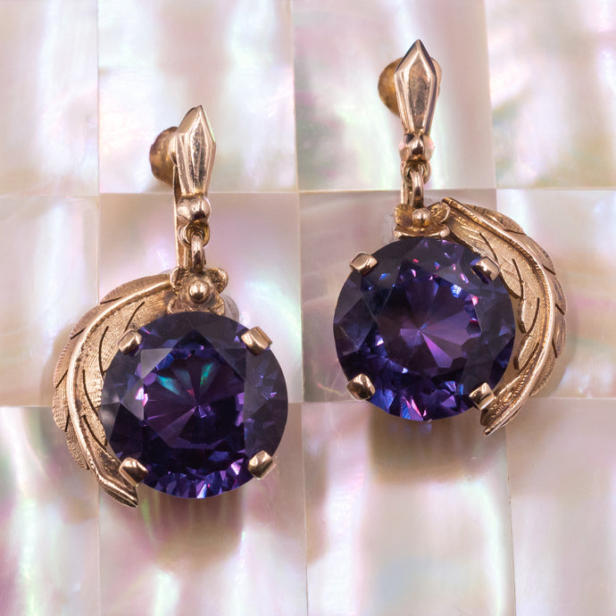 Alexandrite Earrings c1940