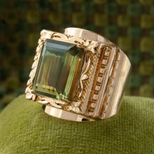 Peridot Statement Ring C. 1940s