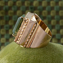 Peridot Statement Ring C. 1940s