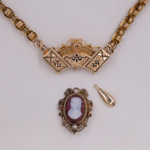 Taille D’Épargne Cameo Necklace c1860