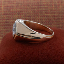 Gent's Diamond Rhombus Ring c1960