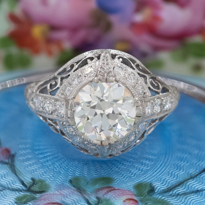 Art Deco 2.05 Carat Diamond Ring