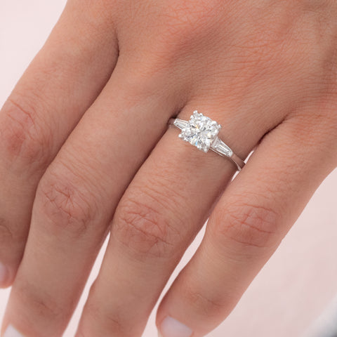 Midcentury 1.22 Carat Colorless Diamond Ring