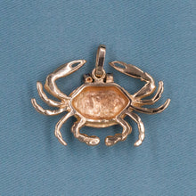 Crab Charm with Red Spinel Eyes