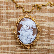 Antique Hebe and Zeus Cameo