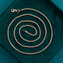 Gold Wheat Chain, 18"